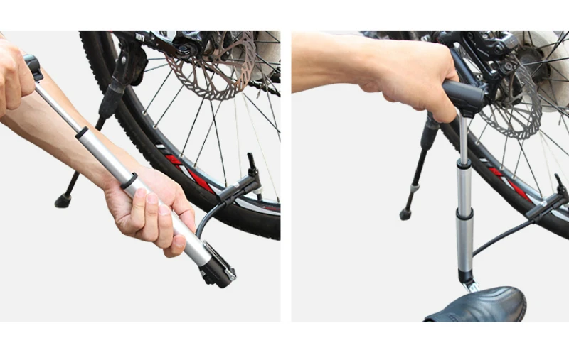 GUB P002/P003 Aluminum Mountain Bicycle Road Bike MTB Pump High Pressure Portable Mini Single/Double Air Cylinder Pump