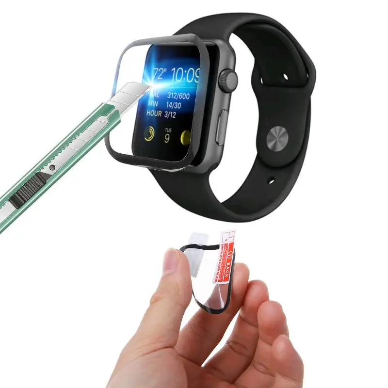 

Watch Screen Protector Film HD Cover Protector 3D Soft PET Full Coverage for Apple iWatch4 40mm 44mm