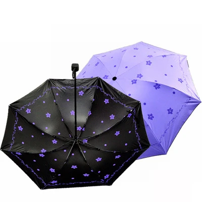 YADA Double Sided Flower Pattern Folding Umbrella For Women UV Rainproof Umbrellas Sun Rainy Protection Parasol Umbrella YD195