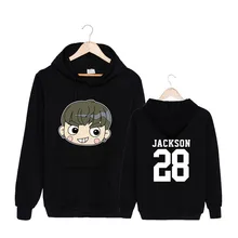 KPOP GOT7 мультфильм версии альбом вы никогда не ходить в одиночку с рисунками хлопковые толстовки с капюшоном со шляпой одежда пуловеры толстовка
