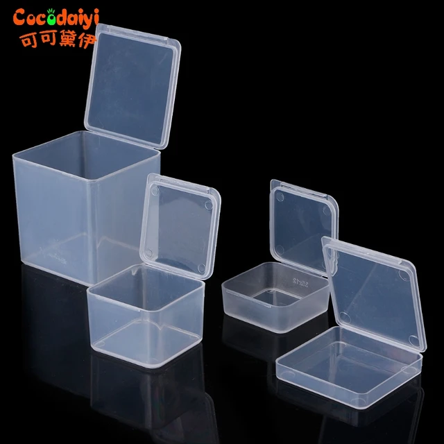Us 0 24 14 Off Small Square Clear Plastic Jewelry Storage Bo Beads Crafts Case Containers In Bins From Home Garden On