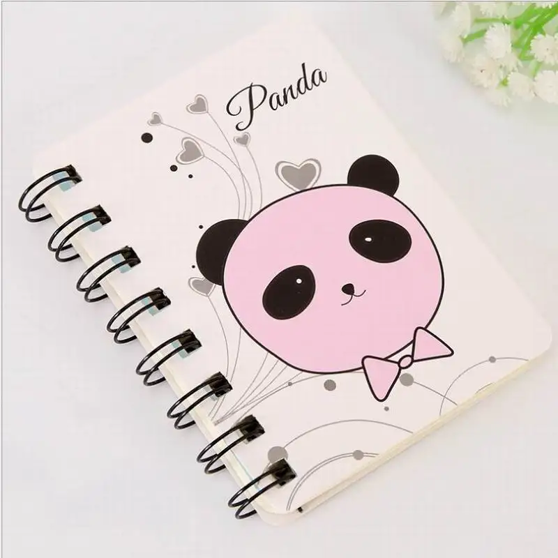

2018 Cute Panda Pvc Daily Weekly Planner Spiral Notebook Day Plan Diary Notebook Time Organizer School Supplies