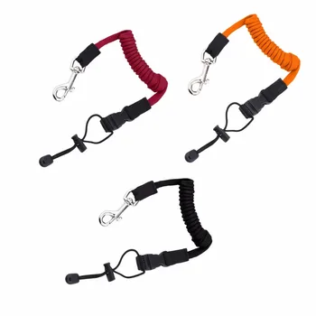 

1PCS Kayak Canoe Elastic Coiled Paddle Leash Fishing Rod Lanyard Safety Leashes Rowing Boats Raft Surfboard Swivel Strech Rope
