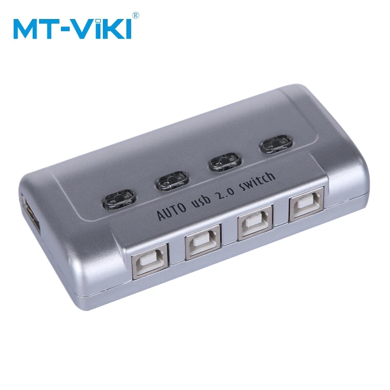 

MT-VIKI USB PRINTER SWITCH 4-port USB 2.0 Printer sharer automatic plastic box compatible with all USB devices HUB MT-SW241-CH