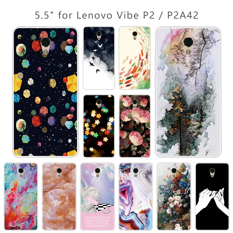 Чехол для Lenovo VIBE P2 P 2 Capa Fundas P2C72 Star Cover мягкий TPU силиконовый чехол 5 ''чехлы