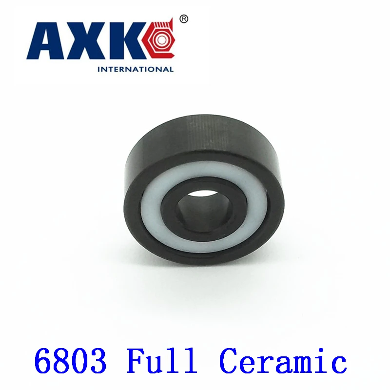 Axk 6803 Full Ceramic Bearing ( 1 Pc ) 17*26*5 Mm Si3n4 Material 6803ce All Silicon Nitride Ceramic 6803 Ball Bearings Axk 6803 Full Ceramic Bearing ( 1 Pc ) 17*26*5 Mm Si3n4 Material 6803ce All Silicon Nitride Ceramic 6803 Ball Bearings