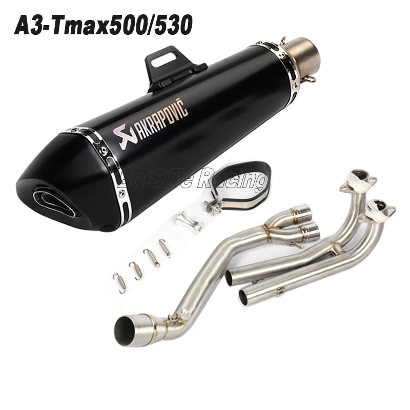 

Slip-on TMAX Motorcycle Akrapovic Exhaust Pipe Link Full System For Yamaha TMAX 530 TMAX 500 TMAX530 TMAX500 2008-2016