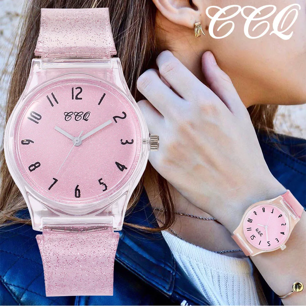 

Transparent Clock Silicon Watch Women Sport Casual Quartz Wristwatches Novelty Crystal Ladies Watches Cartoon Reloj Mujer 2018