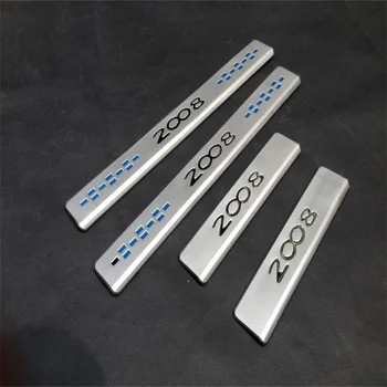 

For Peugeot 2014 2015 2008 Stainless Steel Scuff Plate Door Sill Welcome Pedal Protector Trim Car-Styling Accessories 4pcs/set