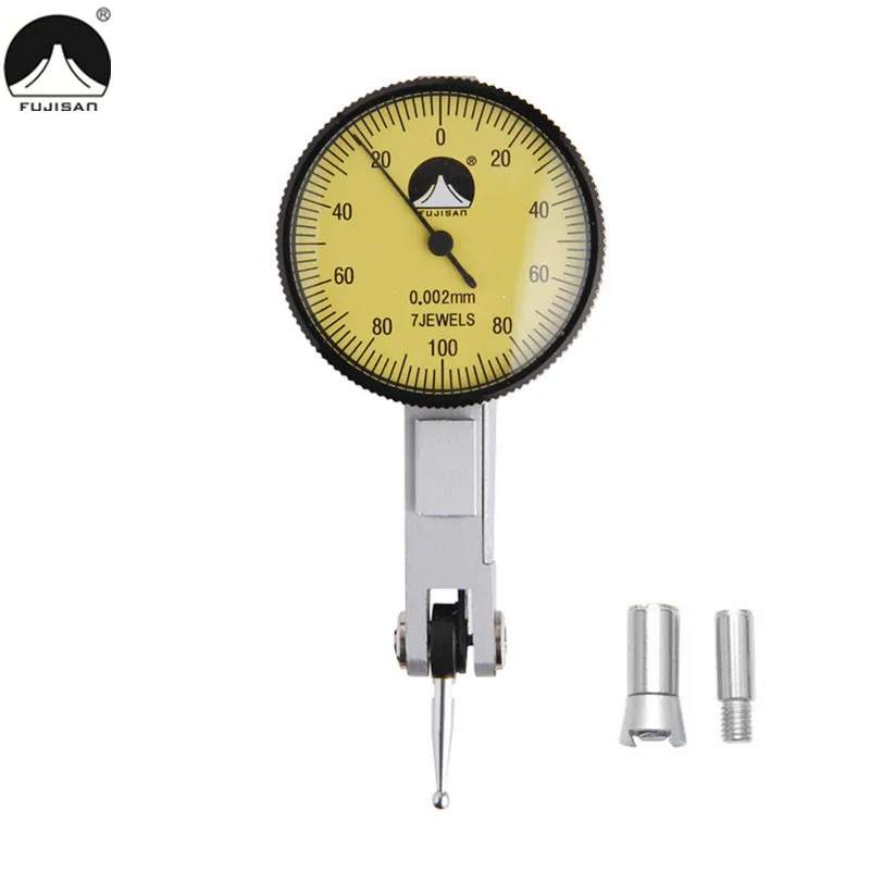 FUJISAN Dial Indicator 0-0.2mm/0.002mm Shockproof Dial Test Indicator Dial Gauge Measuring Tools FUJISAN Dial Indicator 0-0.2mm/0.002mm Shockproof Dial Test Indicator Dial Gauge Measuring Tools