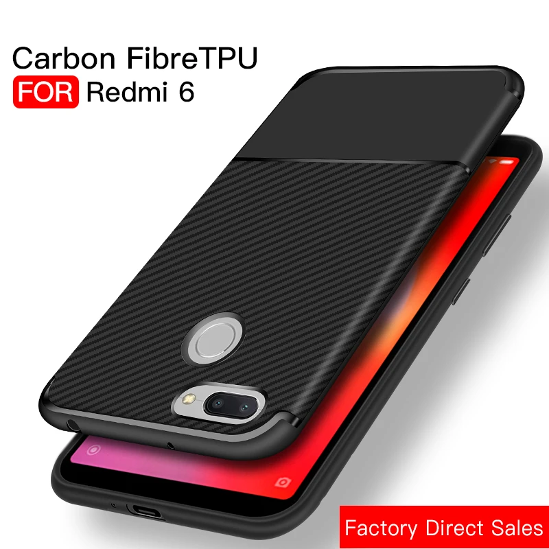 Carbon Fiber Phone Cases For Xiaomi Redmi Note 5 Mi A1 Case Silicone