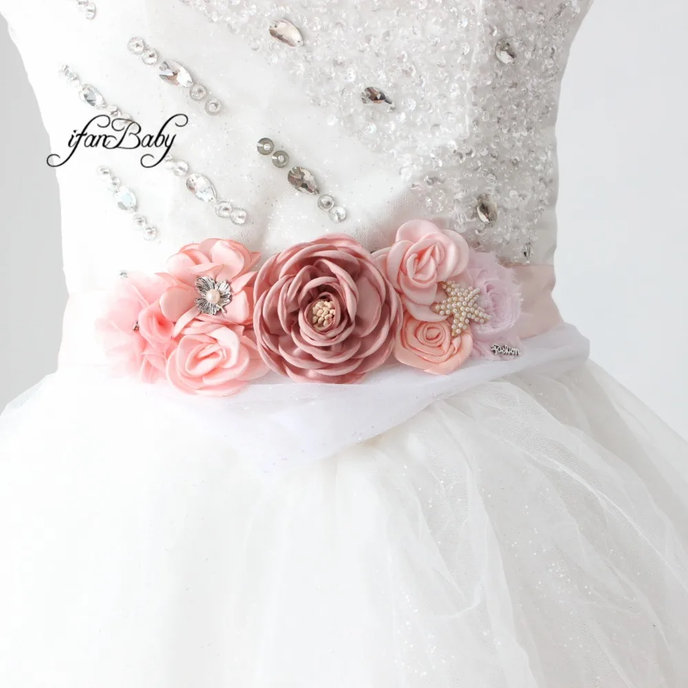 Women Flower sash belt  (1)