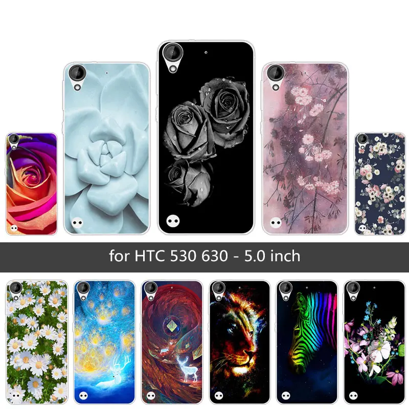 Чехол для HTC 530 630 5 0 дюйма мягкий силиконовый цветной чехол из ТПУ прозрачный