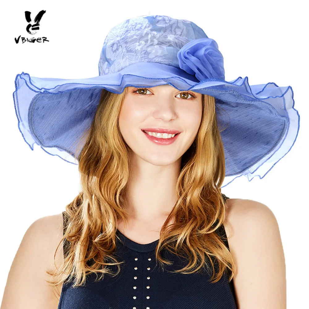 VBIGER Women Summer Sun Hat Sunproof Large Brim Fashionable Beach Cap