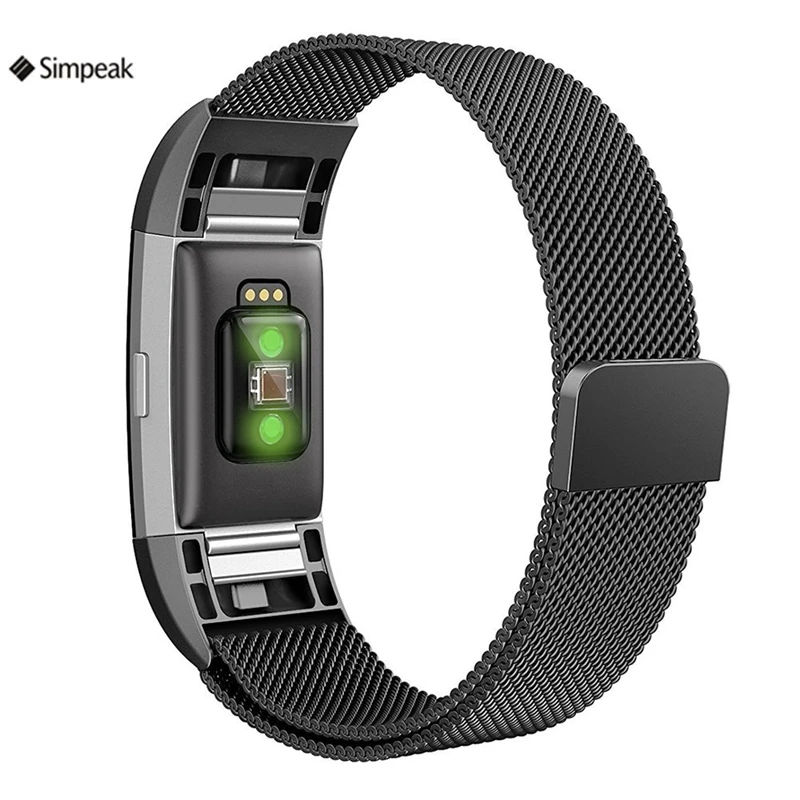 For Fitbit Charge 2 3 4 Stainless Steel Metal Mesh Band Replacement