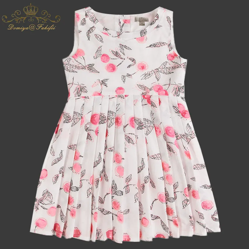 

Vestidos Girls Summer Dress 2018 Hot Brand Berry Print Princess Dress Children Costume for Kids Clothes Flamingo Baby Dress 1-8T