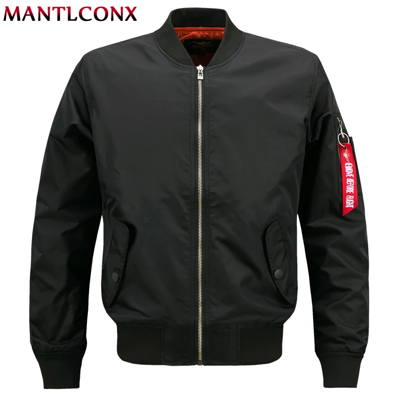 

MANTLCONX Plus Size 7XL 8XL Spring Men Bomber Jacket Military Flight Pilot Jackets Male Coat Air Force Military Jacket Men Brand