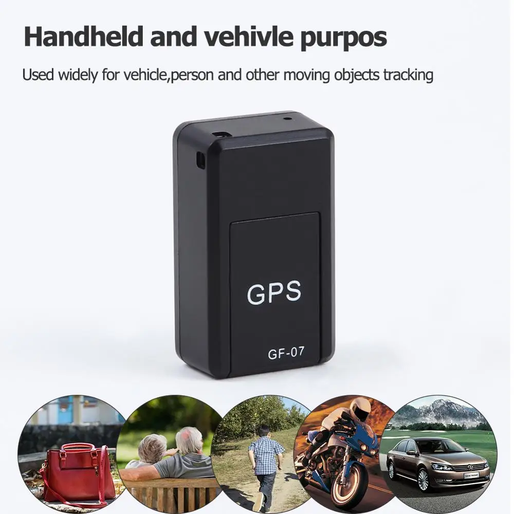 

GF-07 Mini GPS Tracker Vehicle Strong Magnetic GPS Tracking Locator Personal Tracking Object Anti Lost Recording TF Card