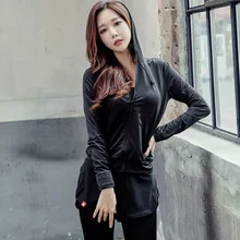 Костюм для йоги с длинными рукавами, тонкий спортивный бюстгальтер, Быстросохнущий костюм для фитнеса, Женский комплект из трех предметов