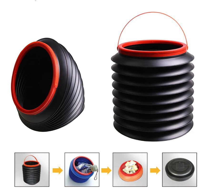

ABS Bucket for Fishing tourism Folding Bucket Car Wash Outdoor Fishing Supplies Square 4L Bathroom Kitchen Camp Bucket