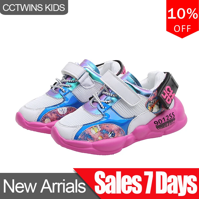 

CCTWINS Kids Shoes 2019 Autumn Baby Girls Mesh Sport Sneakers Boys Soft Casual Sneakers Children Black Fashion Trainer FS2891