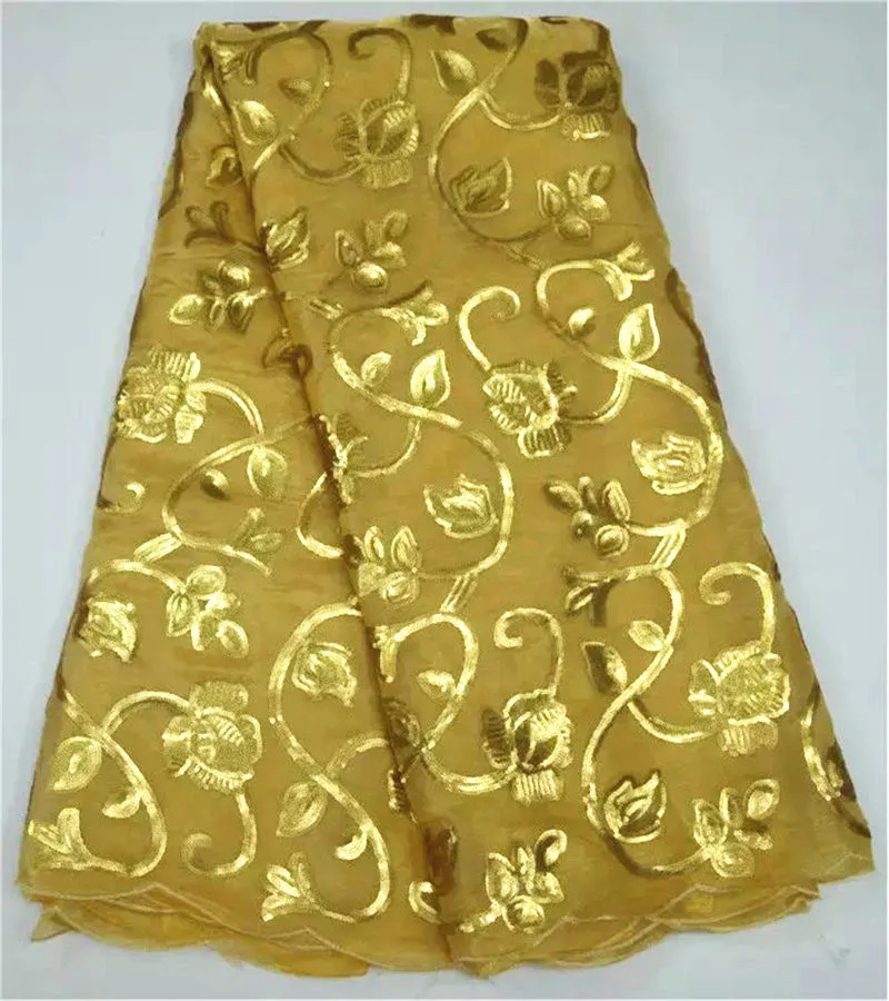 

Wonderful Korean silk lace fabric with flower embroidered Swiss dry voile cotton lace cloth for party 8KS01-3(5yards/lot)