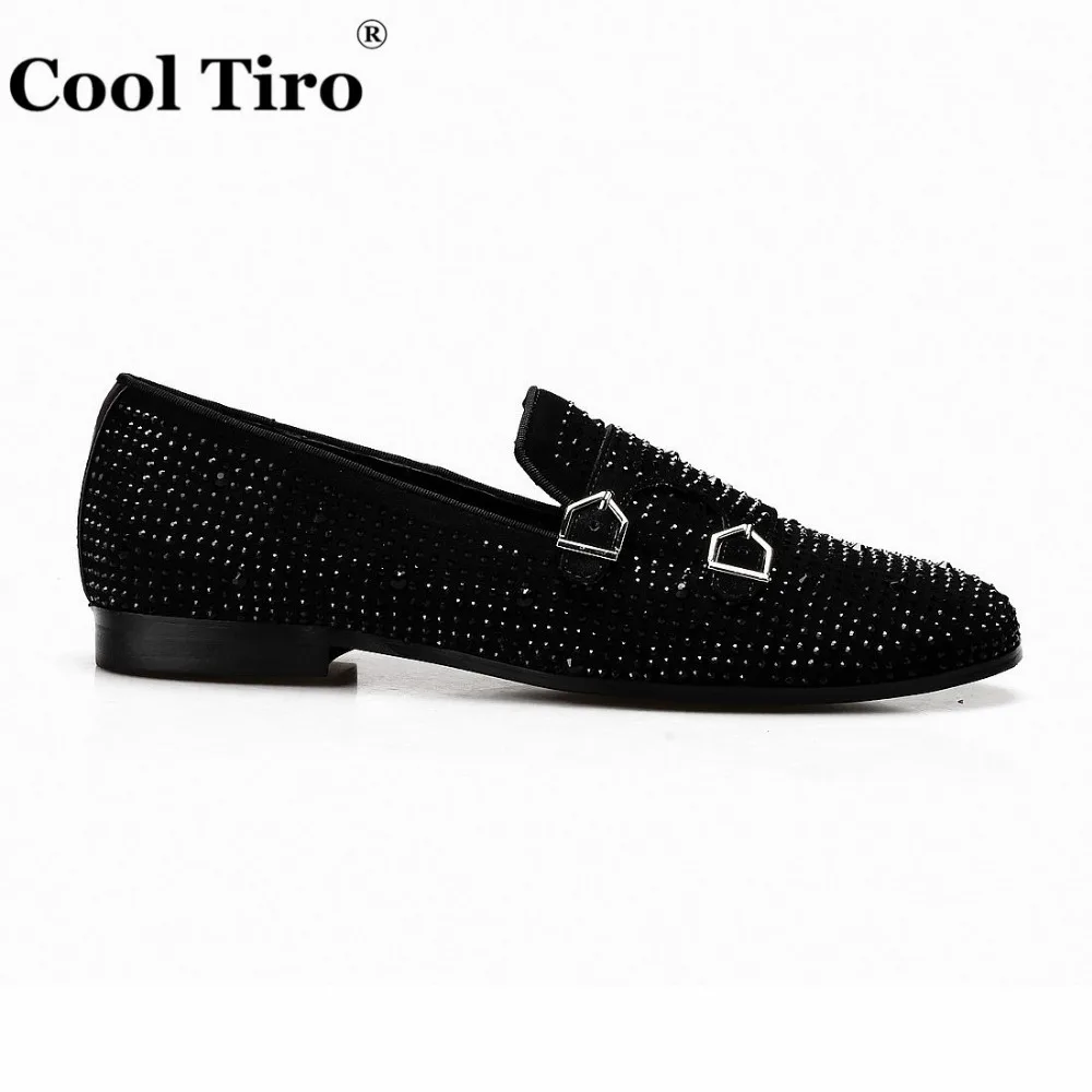 Rhinestone Double-Monk Men Loafers (6)