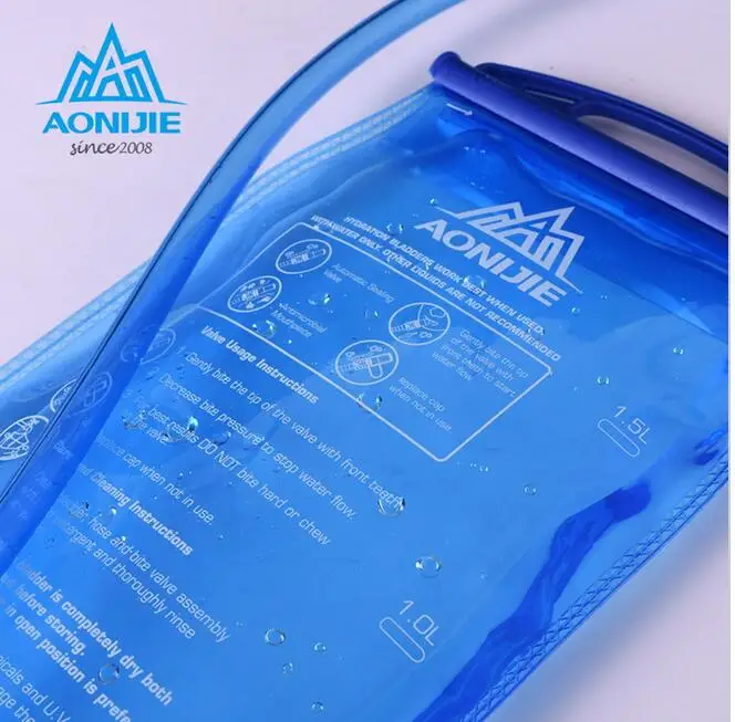 AONIJIE 1L/1.5L/2L/3L PEVA Сумка для воды на открытом воздухе Велоспорт Бег складной спортивный гидратационный пузырь для кемпинга Пешие прогулки альпинизм