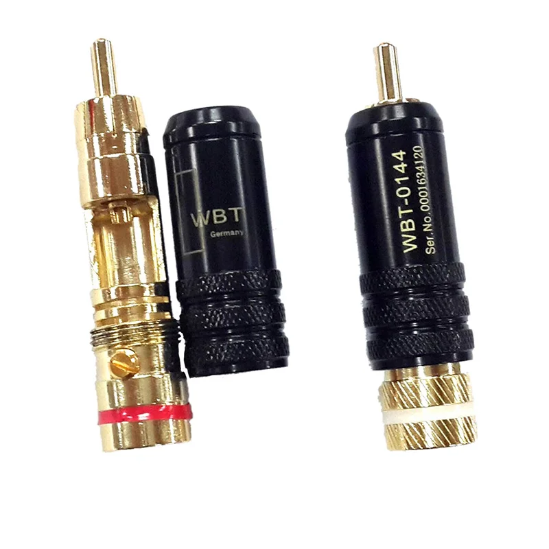 1pc Gold Plated RCA Male To 2 Female RCA Splitter