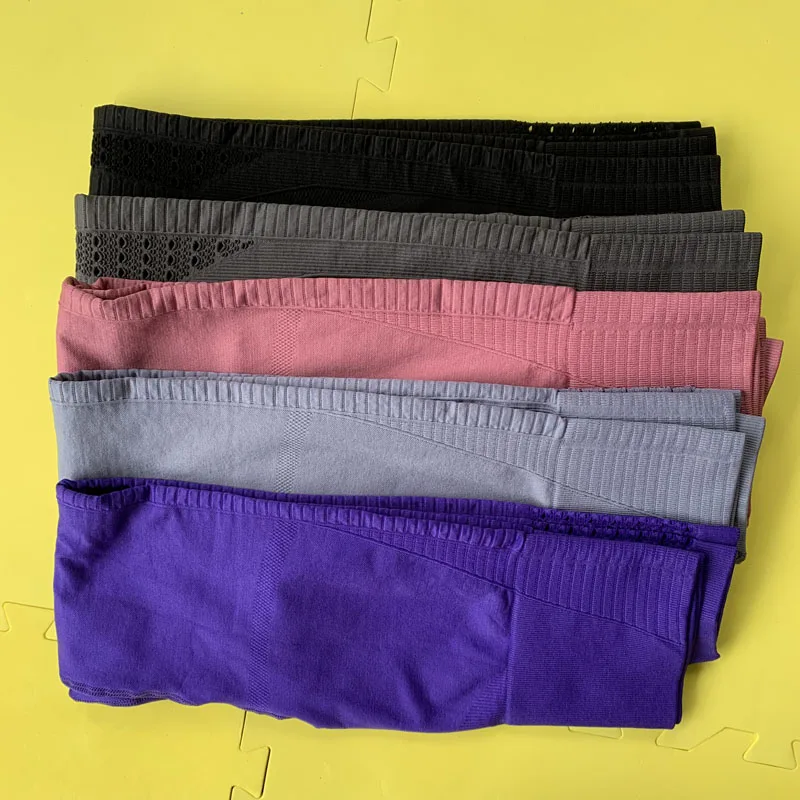 Women New Energy Seamless Leggings Push Up Pink Yoga Pants Stretchy Booty Sport Leggings High Waist Gym Tights Sports Leggings