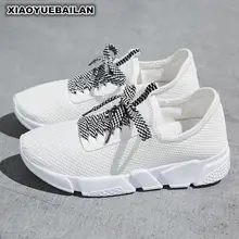 Xiaoyuebailan(сетчатый материал) лоферы для женщин Повседневное одноцветное Кружево на шнуровке круглый носок Резина Весна/осень Ткань хлопок Ткань Вышивание