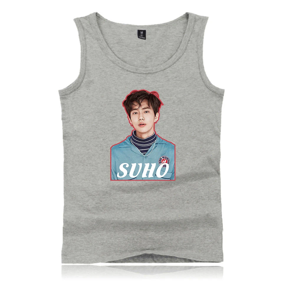 K-POP EXO безрукавки для женщин CHEN XIUMIN безрукавки мужчин/для повседневное летняя одежда Harajuku
