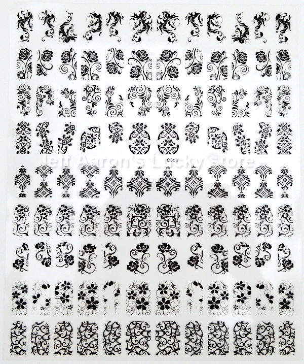 108 дизайнов высококачественные Переводные картинки для ногтей инструменты