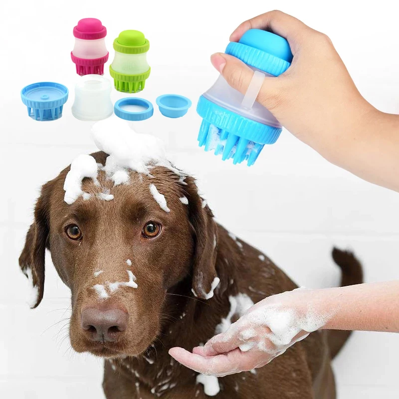 

SUPREPET Pet Shampoo Cleaning Dog Bath Brush Foot Wash Silicone Massage Decontamination Storage Grooming Brush SPA Beauty Comb