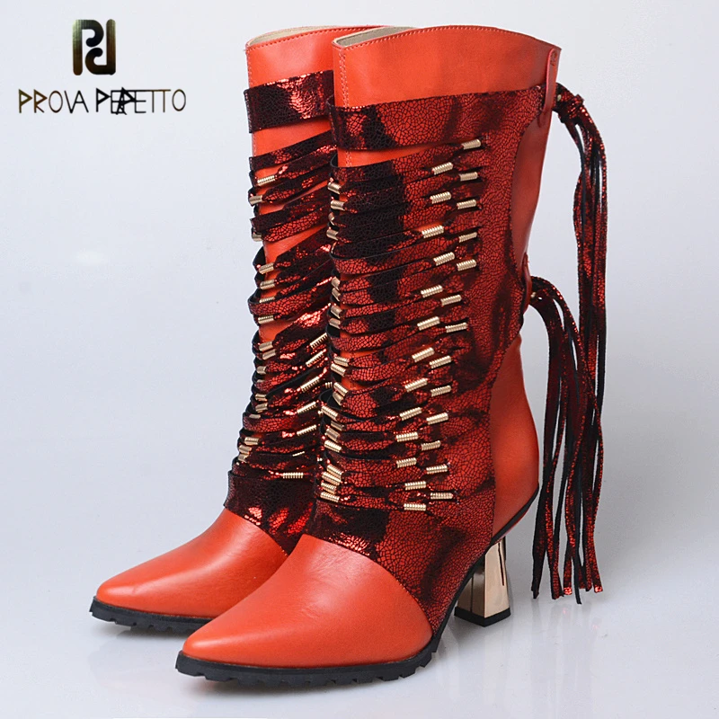 mid calf pointed boots