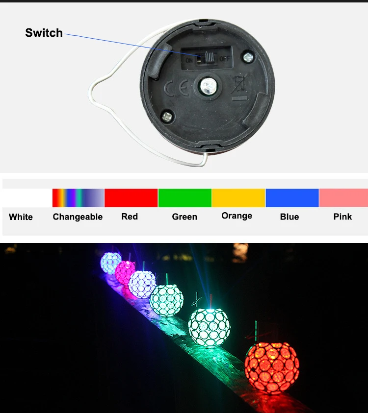 LYFS уличная Водонепроницаемая Солнечный шар лампы многоцветный светодиодные светильники на солнечной батарее портативный светильник для