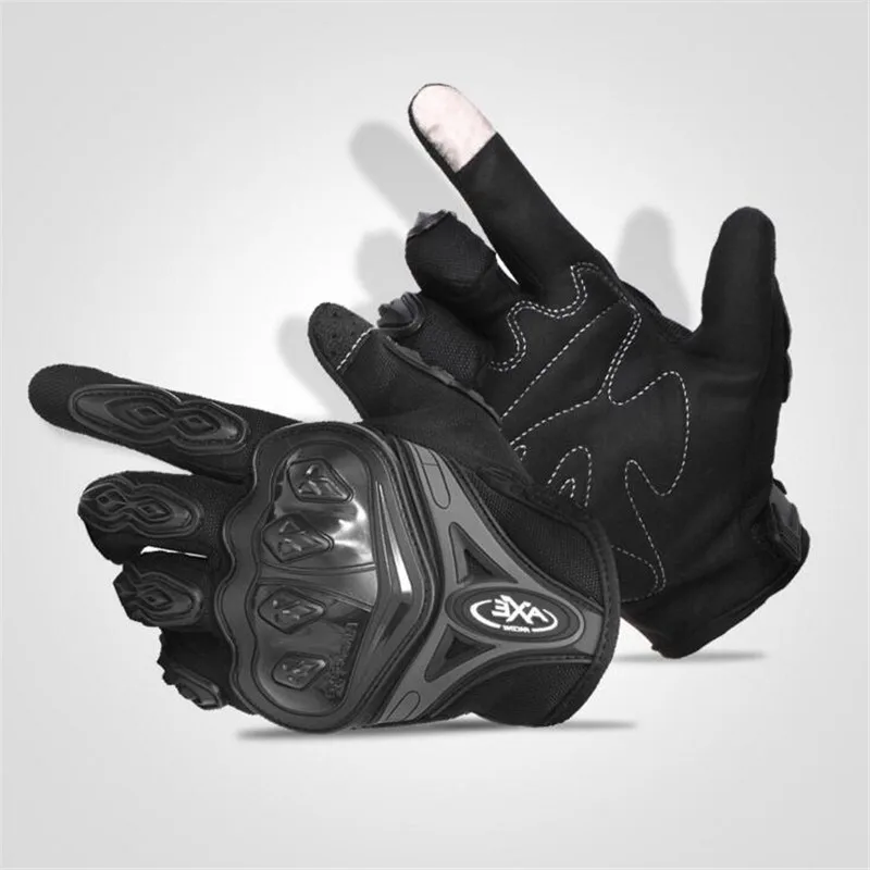 G075 Black Перчатка для мотоциклов Полный палец сенсорные уличные велосипедные перчатки педали для горного велосипеда человек SRG силиконовые армейские велосипедные перчатки для езды на горном велосипеде - Цвет: G075 Black