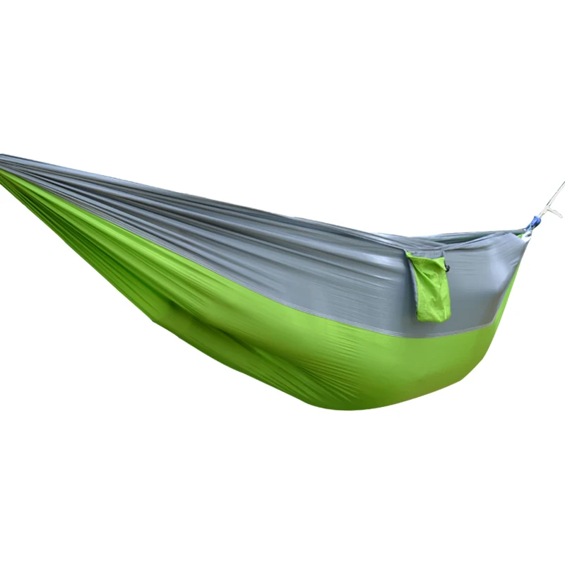 Desert&Fox Outdoor Hammock Nylon Fabrics Double Person Rope Multi-color Hanging Bed with Portable Storage Bag