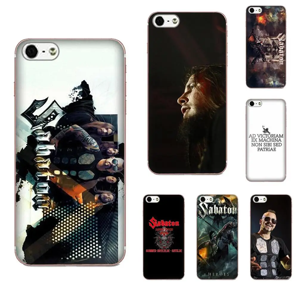 

Sabaton For Apple iPhone 4 4S 5 5C 5S SE 6 6S 7 8 Plus X XS Max XR Soft Silicone TPU Transparent Mobile Phone