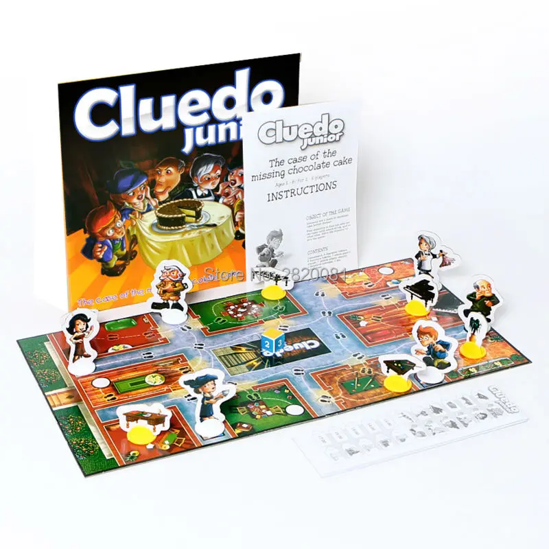 

Funny cluedo game junior party family game for 2-6 players,who ate the chocolate cake detective puzzle game,kid's novelty toy
