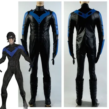 

Adults Batman:Arkham City Richard John "Dick" Grayson Nightwing Halloween Cosplay Costume For Men Women Custom Made