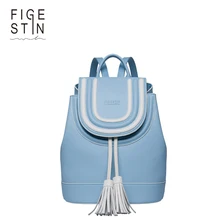 FIGESTIN Mini Mujeres Mochilas Azul Dividida Moda-Mochila de cuero para Damas Mochila de Escuela para Niñas Mochilas Ocasionales de Las Mujeres