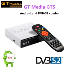 GT Media GTS Satellite Receiver DVB-S2 dvb s2 Android 6.0 TV BOX +DVB-S/S2 2GB RAM 8GB ROM S905D BT4.0 Smart tv box