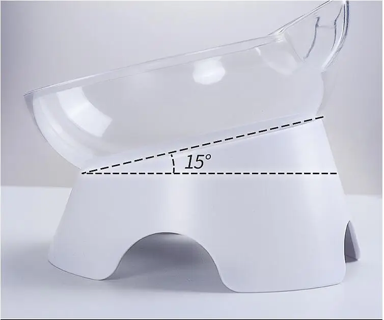 Кошачьи уши в форме питомца кошки прозрачная миска с держателем противоскользящая кошачья пищевая тарелка питатель для домашних животных миска для воды для кошек принадлежности