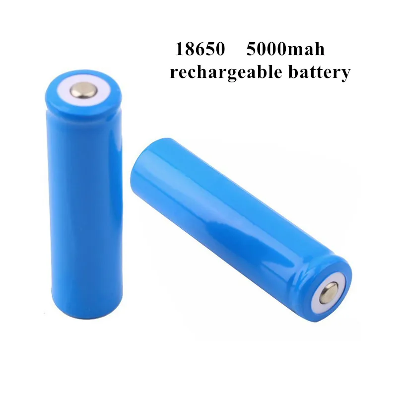 

2pcs high performance 18650 battery 5000mah 3.7v For Torch Mini Fan Power Rechargeable batteries discharge For E-cigarette