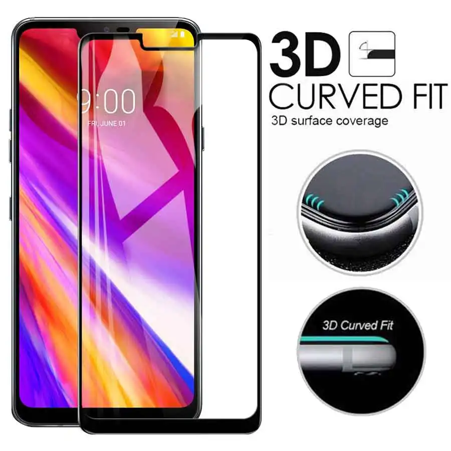 3D изогнутые полное покрытие закаленное Стекло на для LG V30 V40 Телефон пленка
