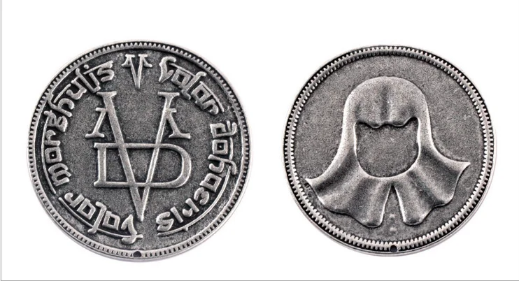 

2019 Christmas Gift A Song of Ice and Fire Game of Thrones Faceless Coin Valar Morghulis Jaqen H'ghar Aaliyah Badge 1:1Halloween