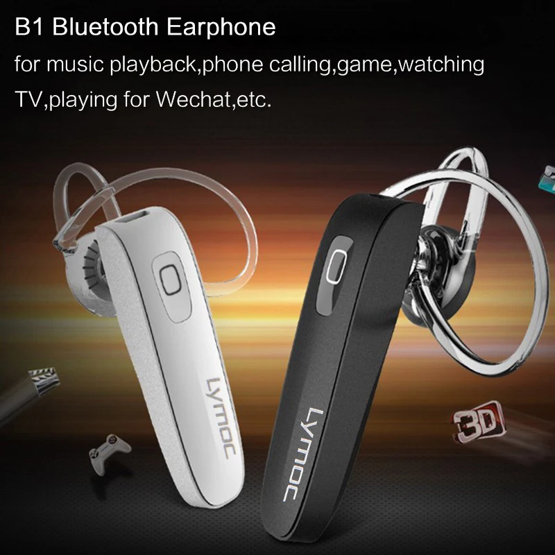 Мини Bluetooth наушники Lymoc B1 беспроводные гарнитура для сотового телефона V4.1 громкой