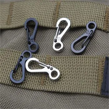 

10 / PCS Classic Simple Mini Spring SF Paragraph Backpack Hanging Buckle Key Quickdraw Buckle Tactics Survival Equipment