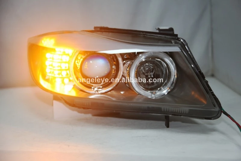 Для BMW E90 330I 320I 318i Led Ангельские глазки фара 2005-2010 год с HID KIT